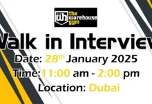 Warehouse Gym Walk in Interview in Dubai