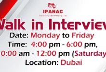 iPANAC Accounting Walk in Interview in Dubai