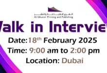 AG Printing Walk in Interview in Dubai