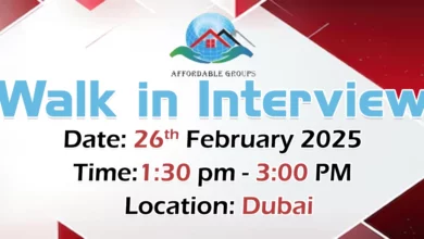 Affordable Group Walk in Interview in Dubai