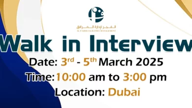 Al Fajer Facilities Walk in Interview in Dubai