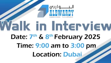 Albwardy Engineering Walk in Interview in Dubai