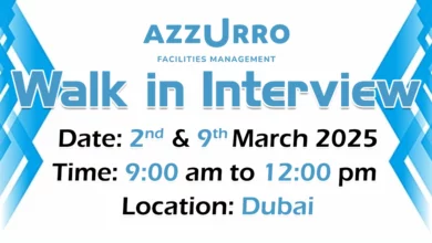 Azzurro Walk in Interview in Dubai