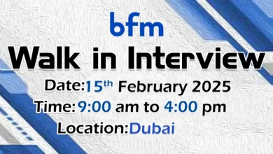 BFM Walk in Interview in Dubai