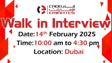 CADD Emirates Walk in Interview in Dubai