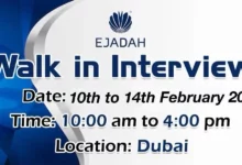 Ejadah Walk in Interview in Dubai