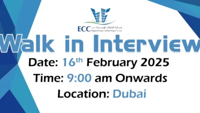 Engineering Contracting Walk in Interview in Dubai