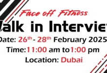 Face off Fitness Walk in Interview in Dubai