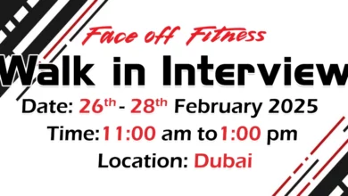 Face off Fitness Walk in Interview in Dubai