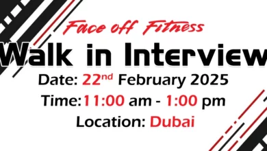 Face off Fitness Walk in Interview in Dubai