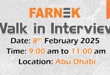 Farnek Walk in Interview in Abu Dhabi