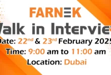 Farnek Walk in Interview in Dubai