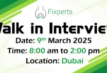 Fixperts Contracting Walk in Interview in Dubai