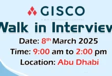 GISCO Walk in Interview in Abu Dhabi