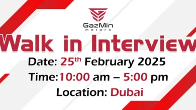 GazMin Delivery Services Walk in Interview in Dubai