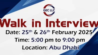 Global Empower Consultants Walk in Interview in Abu Dhabi