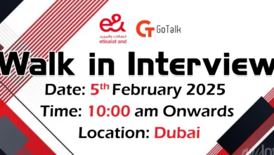 Go Talk Walk in Interview in Dubai