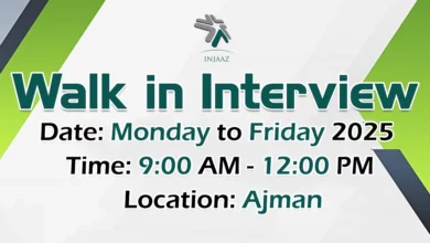 Injaaz FM Walk in Interview in Ajman