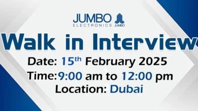 Jumbo Electronics Walk in Interview in Dubai