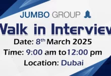 Jumbo Force Walk in Interview in Dubai