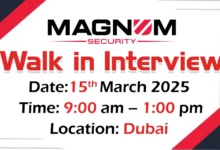 Magnum Security Walk in Interview in Dubai