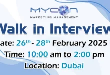 Mycon Walk in Interview in Dubai