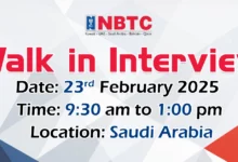 NBTC Group Walk in Interview in KSA