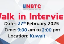 NBTC Group Walk in Interview in Kuwait