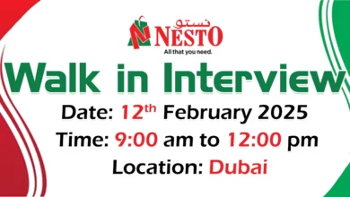 Nesto Hypermarket Walk in Interview in Dubai