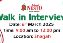 Nesto Hypermarket Walk in Interview in Sharjah