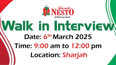 Nesto Hypermarket Walk in Interview in Sharjah