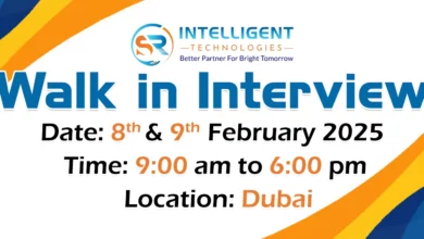 SR Intelligent Walk in Interview in Dubai