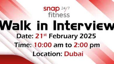 Snap Fitness Walk in Interview in Dubai