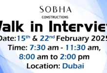 Sobha Construction Walk in Interview in Dubai