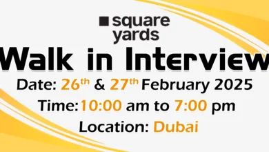 Square Yards Walk in Interview in Dubai