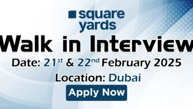 Square Yards Walk in Interview in Dubai