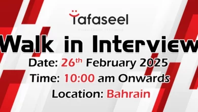 Tafaseel Group Walk in Interview in Bahrain