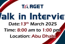 Target Steel Walk in Interview in Abu Dhabi