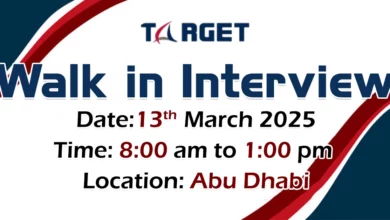 Target Steel Walk in Interview in Abu Dhabi