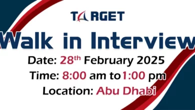 Target Steel Walk in Interview in Abu Dhabi