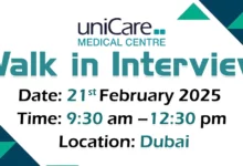 Unicare Medical Walk in Interview in Dubai