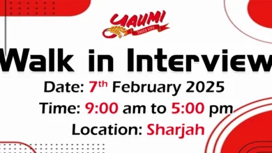 Yaumi International Walk in Interview in Sharjah