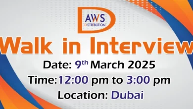 AWS Distribution Walk in Interview in Dubai