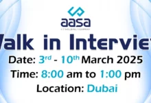 Aasa Group Walk in Interview in Dubai