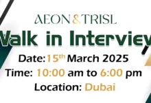 Aeon & Trisl Walk in Interview in Dubai