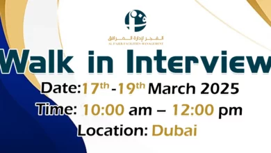 Al Fajer Facilities Walk in Interview in Dubai