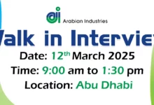 Arabian Industries Walk in Interview in Abu Dhabi