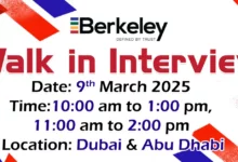 Berkeley Walk in Interview in Dubai & Abu Dhabi