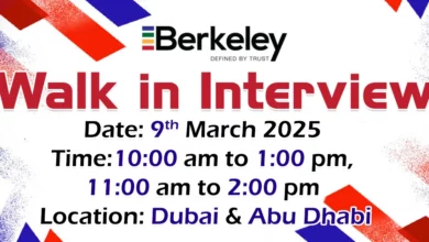 Berkeley Walk in Interview in Dubai & Abu Dhabi