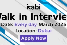 Kabi Walk in Interview in Dubai